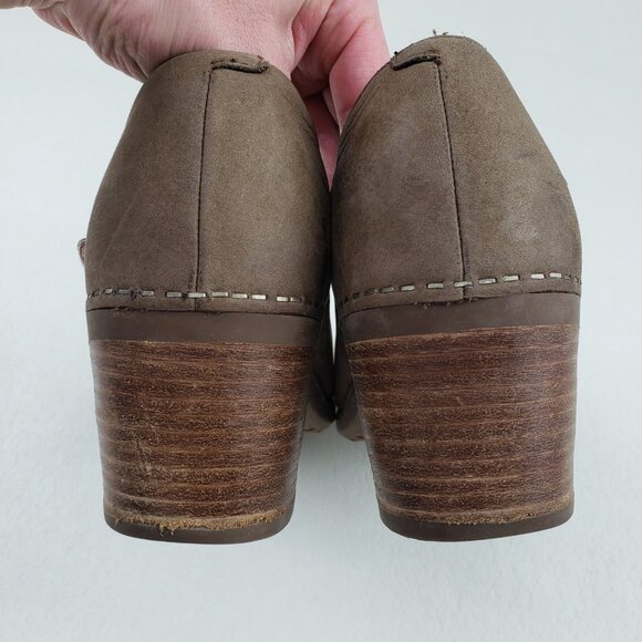 Dansko Harlo Mary Jane Heel Womens 11.5-12 42 EU Brown Suede Buckle Chunky Pump - Picture 11 of 14